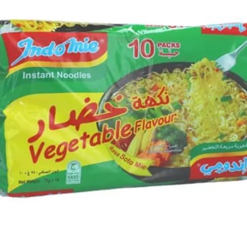 Indomie Instant Noodles Vegetable Flavor 10 x 75g