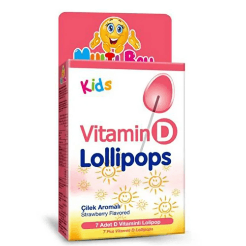 Multiball Kids Vitamin D Lollipops 7 Pieces