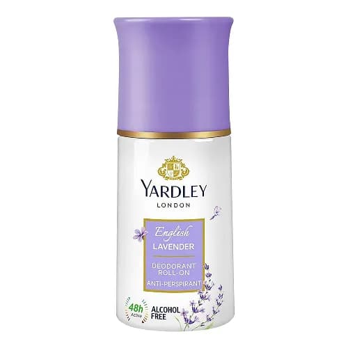 Yardley London English Lavender Anti-Perspirant Roll-On Deodorant - alcohol free 50 ml