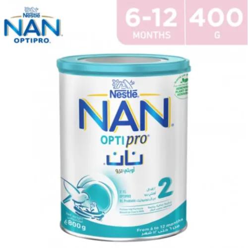 Nan optipro follow-up milk formula with 2-fl and bl probiotic stage 2 (6-12 months) 400 gr