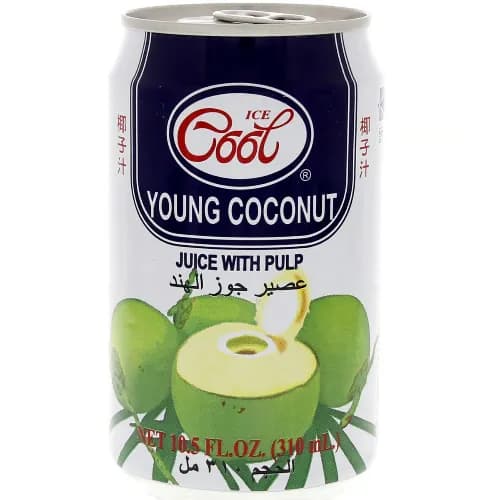 Ice Cool Young Coconut Water With Pulp - Vegetarian 310ml