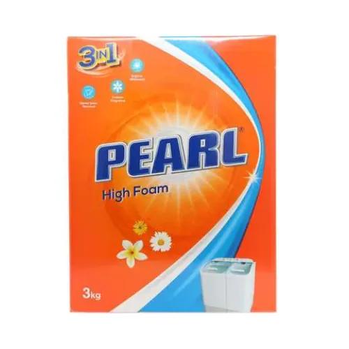 Pearl 3in1 High Foam Laundry Detergent Powder Floral Scent Top Load 3 kg