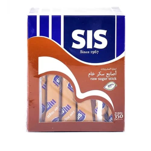 Sis Raw Sugar Sticks (70 Sticks) 350 gr