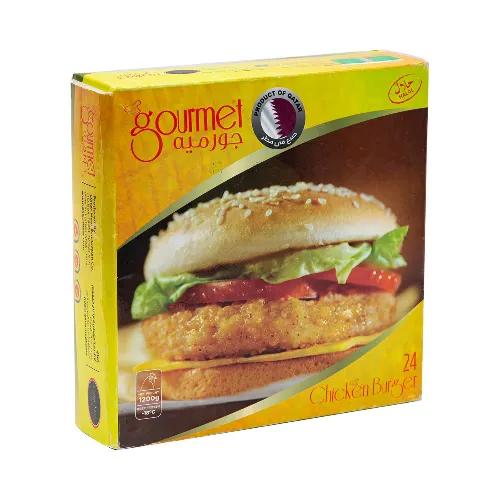 Gourmet Frozen Chicken Burgers 24 Pieces 1.2kg