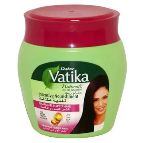 Vatika Naturals Intensive Nourishment Hot oil Treatment with Egg, Honey, Castor & Marrow for Damaged & Split Hair 500 gr