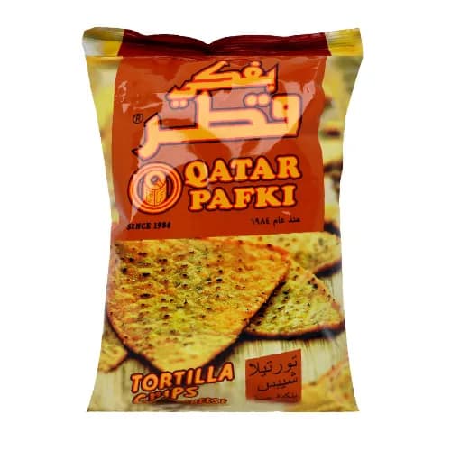 Qatar Pafki Tortilla Chips Nacho Cheese Flavor 125 gr