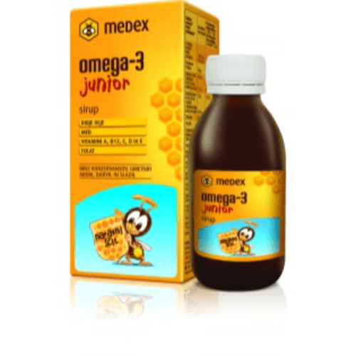 Medex Omega 3 Junior Honey Syrup 140Ml