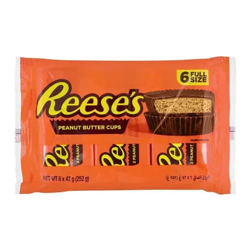 Reese's Milk Chocolate Peanut Butter Cups 6 x 42 gr