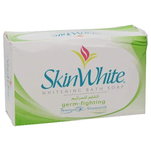 Skin White Whitening Bath Soap Germ Fighting with Renew White 3C and Vitanourish Formula 135 gr