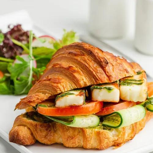 Grilled Halloumi Croissant