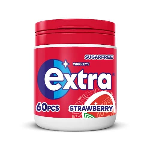 Wrigley's Extra Gum Strawberry Flavor - sugar free 60 per pack