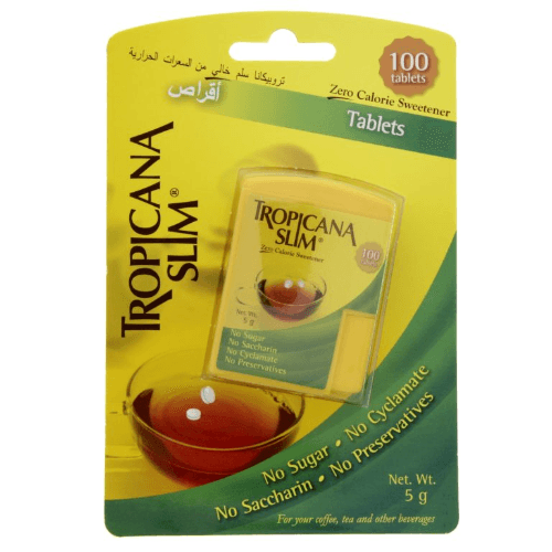 Tropicana Slim Zero Calories Sweetener 100 Tablets