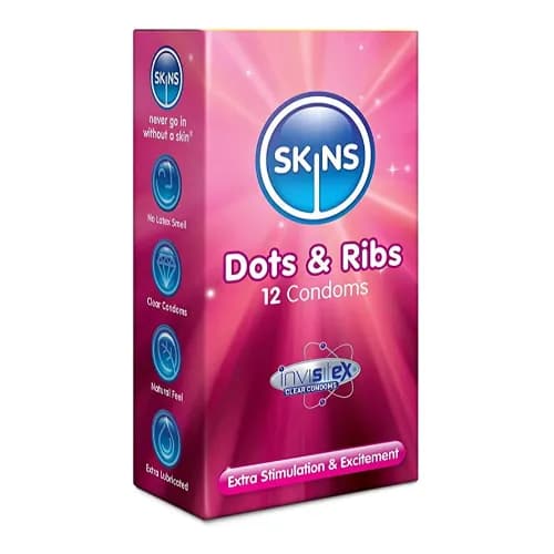 Skins Dots & Ribs 12 Condoms