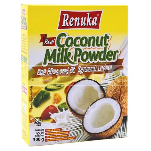 Renuka Coconut Milk Powder - no added preservatives, artificial colors free, artificial flavors free 300 gr