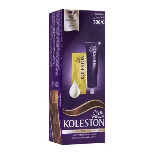 Wella Koleston Hair Color Creme with Oil Replacement Dark Blonde 306/0 1 pack