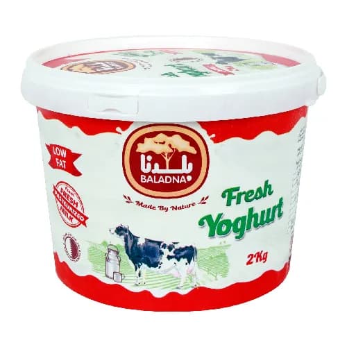 Baladna Fresh Yoghurt Low Fat 2 Kilograms