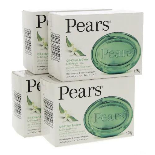 Pears Oil Clear & Glow Soap 4 X 125G