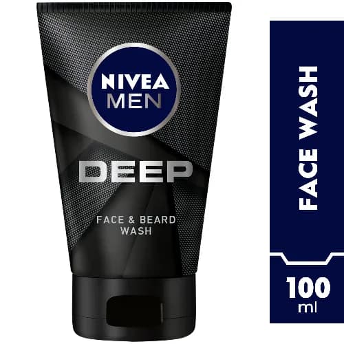 Nivea Men Face Wash Deep Face & Beard 100Ml