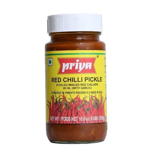 Priya Red Chili Pickle in Oil 300 gr