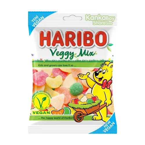 Haribo Veggy Mix Gummies - Vegan 80g