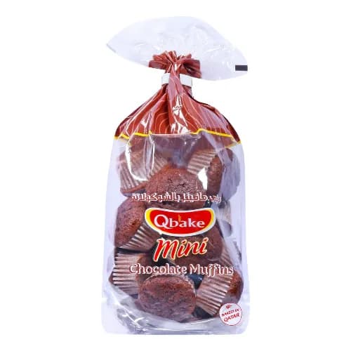 Qbake Mini Chocolate Muffins 15 per pack