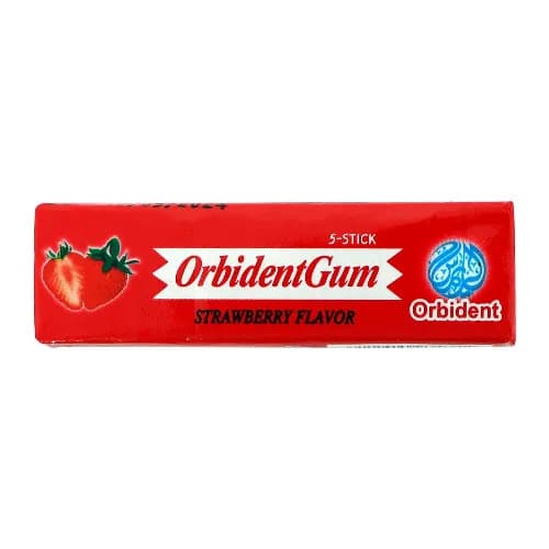 Orbident Gum Strawberry Flavor 5 per pack