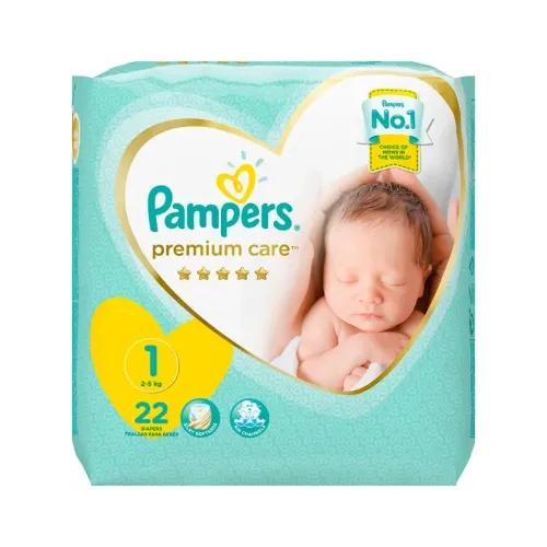 Pampers Premium Protection Baby Diapers Size 1 (2-5kg) 22 per pack