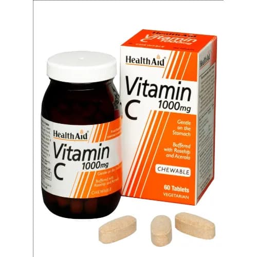 Health Aid Vitamin C 1000mg Chewable 60 Tablets