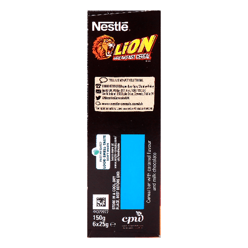 Nestle Lion Breakfast Cereal Bars 6 X 25 G