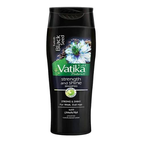 Vatika Naturals Strength & Shine Shampoo with Turkish Black Seed Extracts for Weak & Dull Hair 400 ml