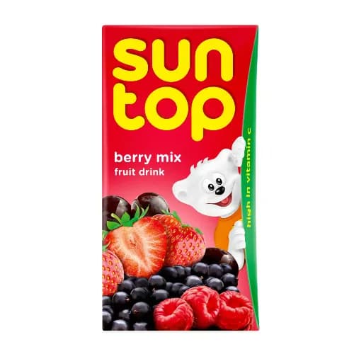 Sun Top Berry Mix Juice - artificial sweeteners free, preservatives free, artificial color free 250 ml