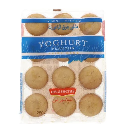 Delasheras Yoghurt Flavour Mini Muffins 12 Pcs