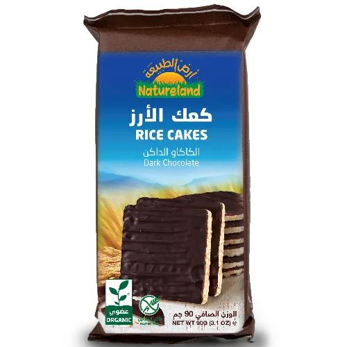 Natureland Rice Cakes Dark Chocolate 90g