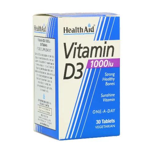 Health Aid Vitamin D3 1000 iu 30 Tablets