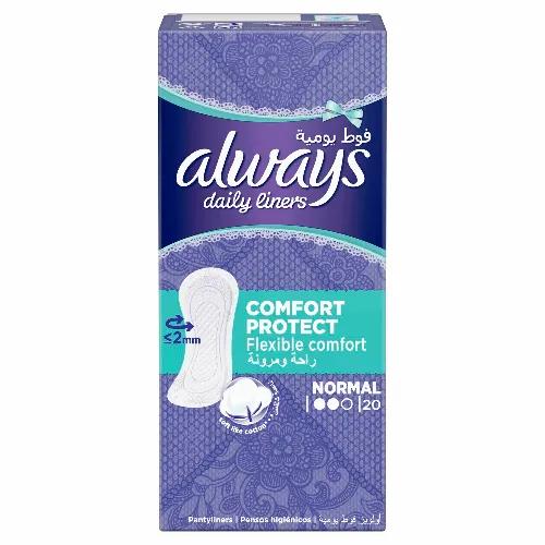 Always Daily Liners Comfort Protect Normal 20 Pieces