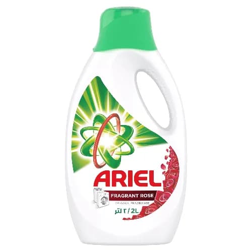 Ariel Automatic Power Gel Laundry Detergent Fragrant Rose Scent 2 ltr