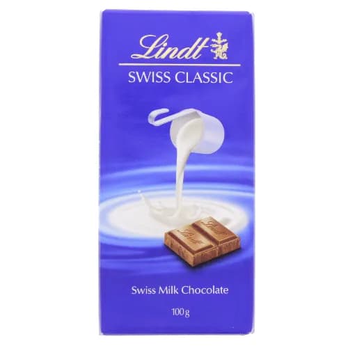 Lindt Swiss Classic Milk Chocolate 100 G