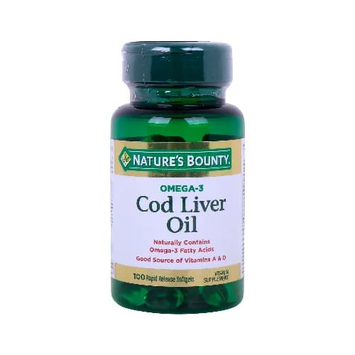 Nature's Bounty Cod Liver Oil 100 Pieces