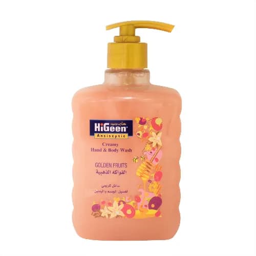 HiGeen Antiseptic Creamy Hand & Body Wash Golden Fruits 500ml