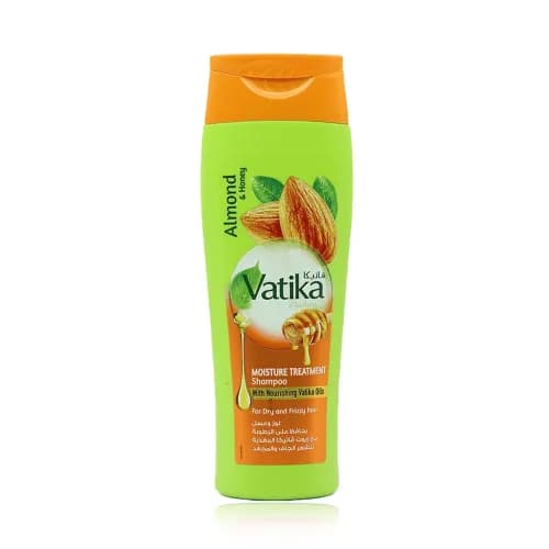 Vatika Moisture Treatment & Nourishing Shampoo with Almond, Honey & Oils for Dry & Frizzy Hair 200 ml