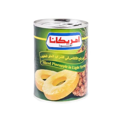 Americana Sliced Pineapple In Syrup 565g