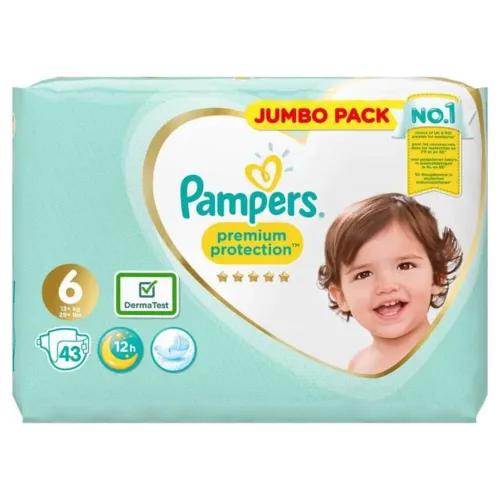 Pampers Premium Protection Diapers Size 6 (13+kg) 43 per pack