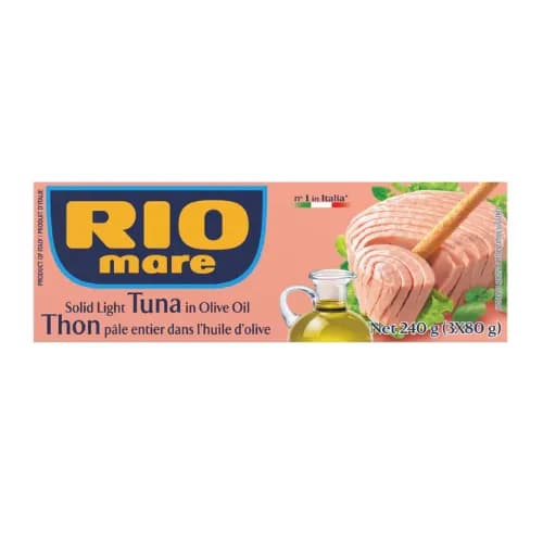 Rio Mare Light Meat Tuna in Sunflower Oil 3 x 70 gr