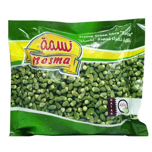 Nesma Frozen Green Okra Extra - preservatives free, chemical substances free 400 gr