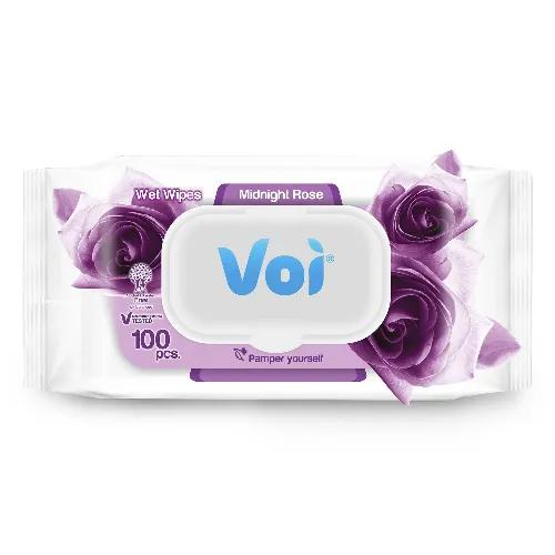 Voi Wet Wipes Midnight Rose 100 Pieces