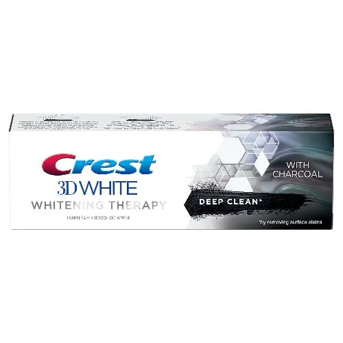 Crest 3D White Whitening Therapy With Charcoal Toothpaste 75ml