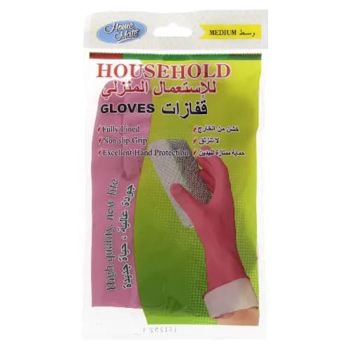 Home Mate House Hold Gloves Medium 1 Piece