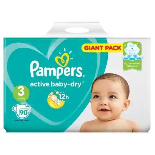 Pampers Baby Dry Diapers Size 3 (6-10kg) 90 per pack