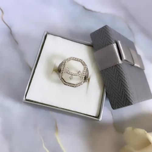 Sterling Silver Letter Ring (Adjustable size) ب