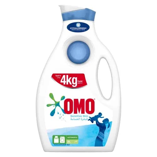 Omo Liquid Laundry Detergent Sensitive Skin 2Litre